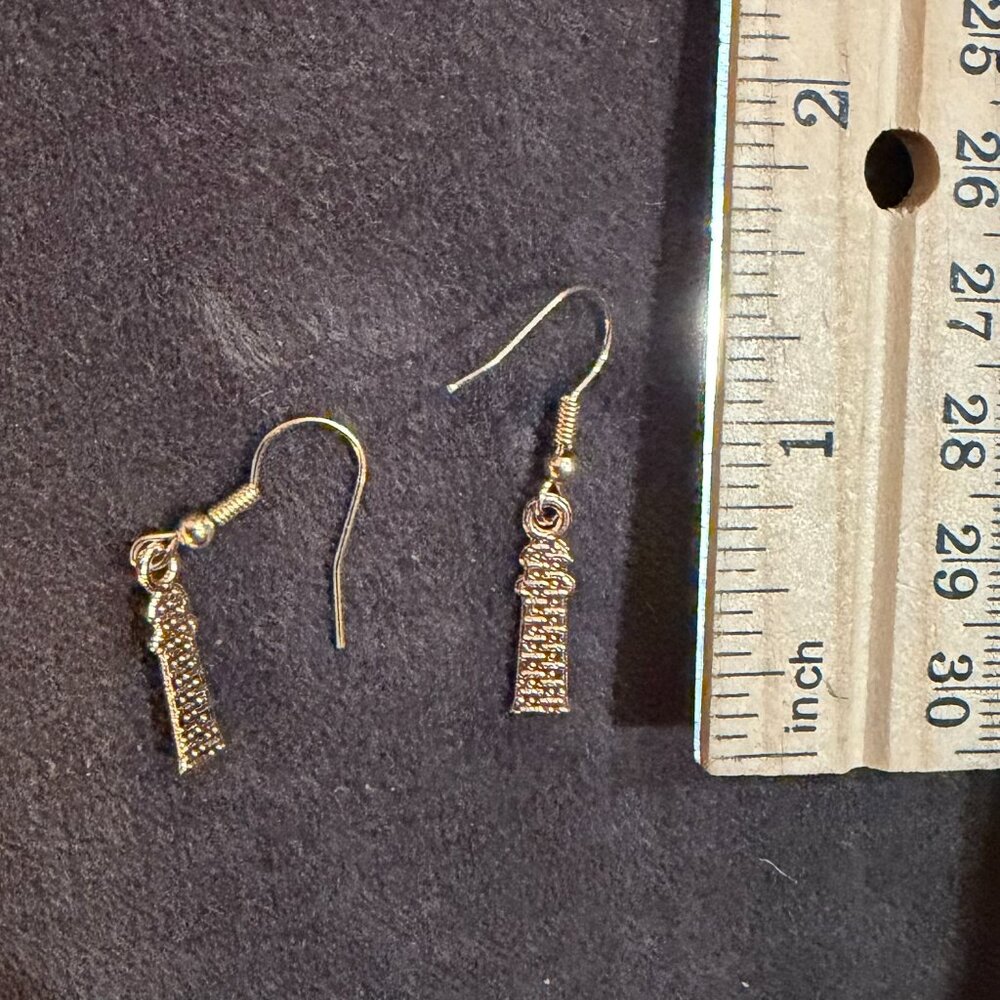 Lighthouse dangle earrings - Picture 4 of 4